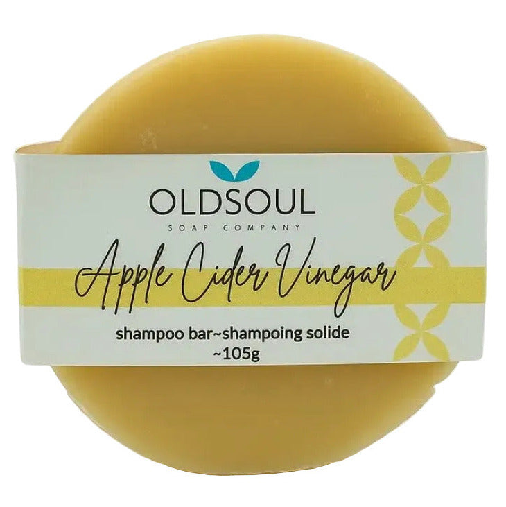 Old Soul Apple Cider Vinegar shampoo bar 105g natural clarifying solid shampoo for oily buildup-prone hair – Canadian zero waste hair care