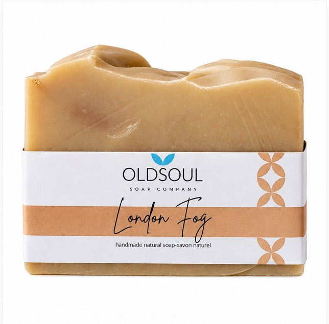 London Fog Artisan Soap handmade in Canada with bergamot, lavender and vanilla