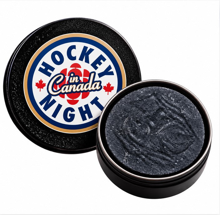 Hockey Night in Canada Classic Puck Soap in collectible gift tin on a white background