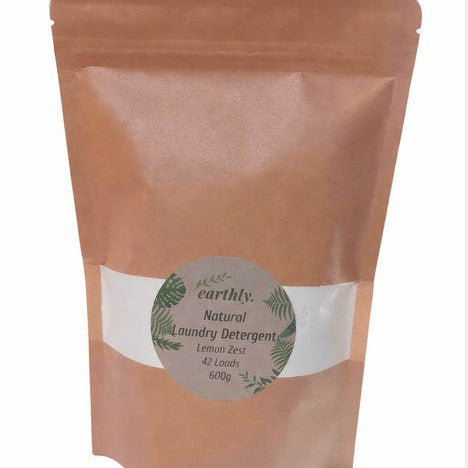 Earthly lemon zest laundry detergent powder 42 loads eco friendly Canada