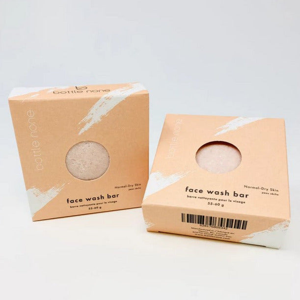 Canadian made bottle none face wash bar 55-60 g in a box for normal to dry skin