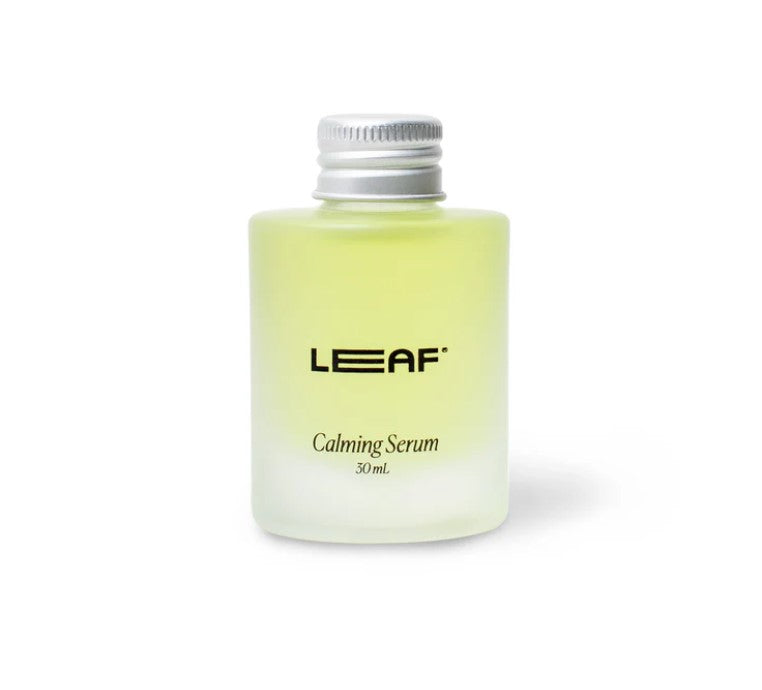 Leaf Shave Calming Serum, fragrance-free shave oil with soothing ingredients, smooth texture, unscented formula, 1 oz bottle
