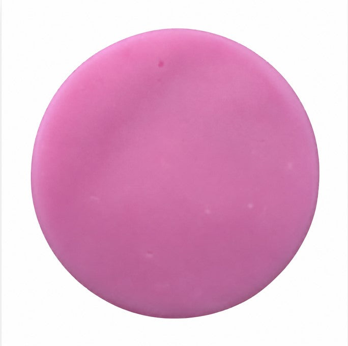 Rad Hair Day Conditioner Bar by The Eco Alchemist for fine dry or damaged hair, pink Canadian conditioner bar with vanilla coconut scent