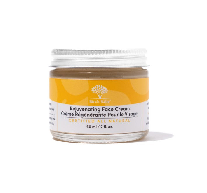 Birch Babe Rejuvenating Face Cream with natural ingredients, lightweight texture, subtle botanical scent, 50ml