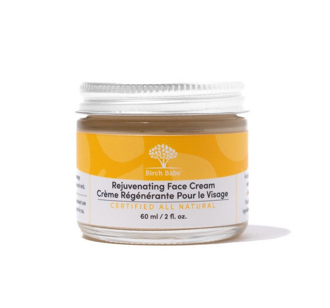 Birch Babe Rejuvenating Face Cream with natural ingredients, lightweight texture, subtle botanical scent, 50ml