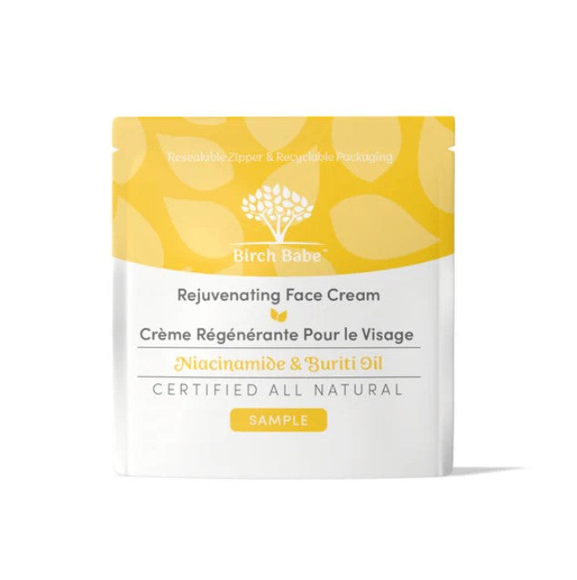 Close-up of the creamy, textured surface of the Rejuvenating Face Cream, highlighting its silky formula and subtle floral