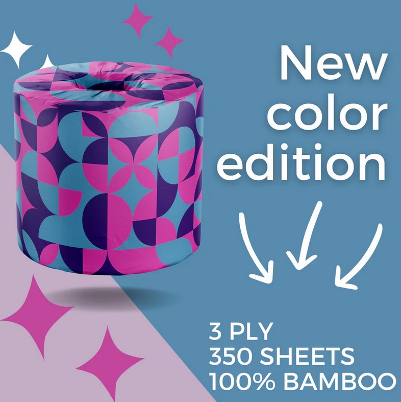 Close-up of the colorful wrap's textured bamboo surface and vibrant printed pattern on product #9 of 12.