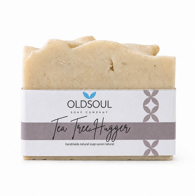 Canadian made vegan artisan soap with tea tree oil and Dead Sea mud