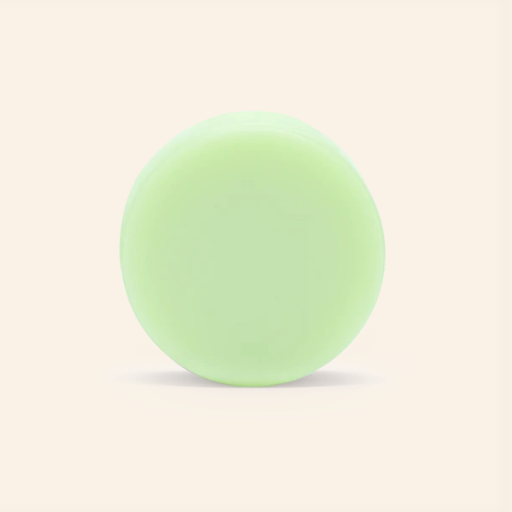 Close-up of the Good Juju Conditioner Bar's textured surface with subtle scent notes visible, highlighting its nourishing