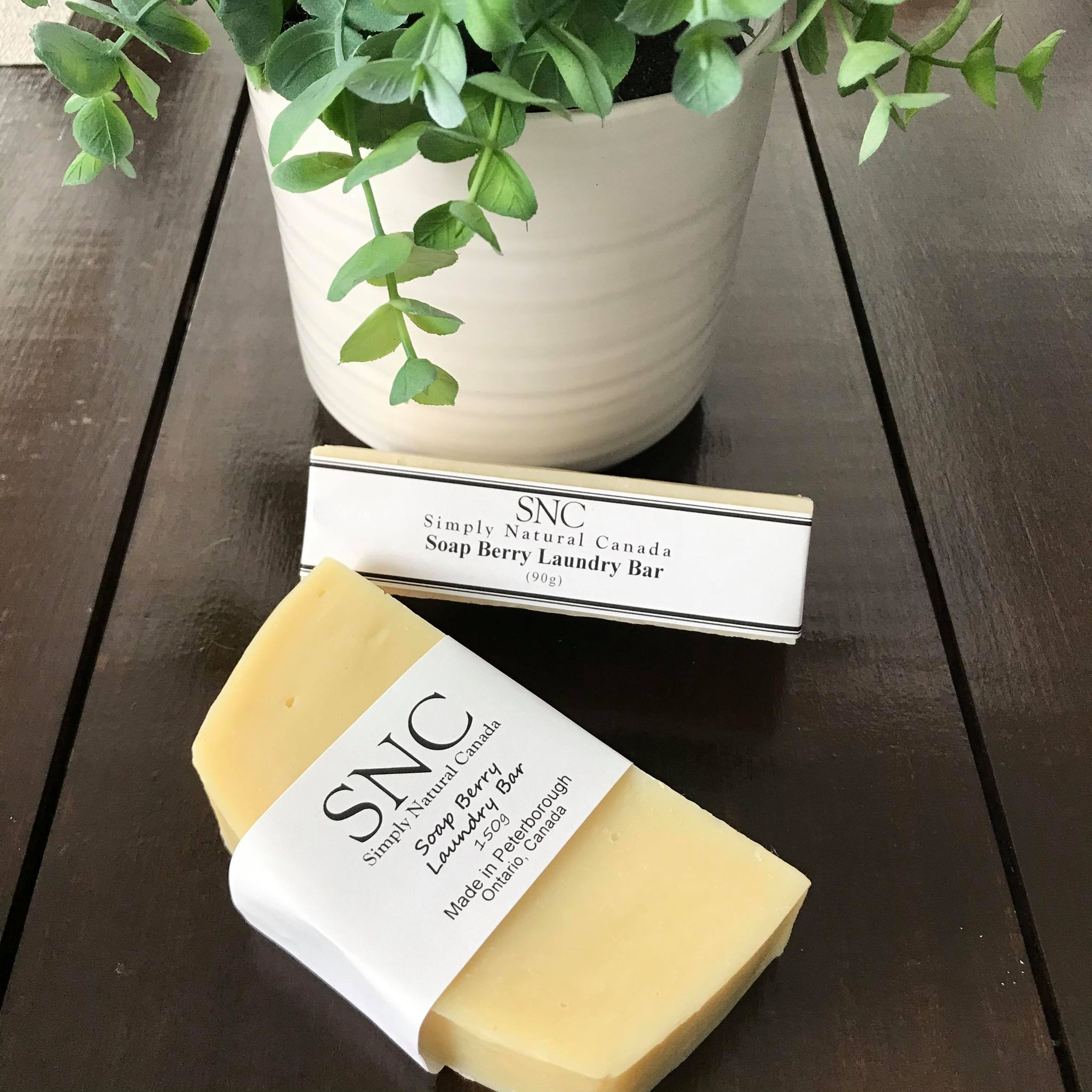 Simply Natural Canada soap berry laundry bar, unscented, rectangular, cream-colored with textured surface and eco-friendly