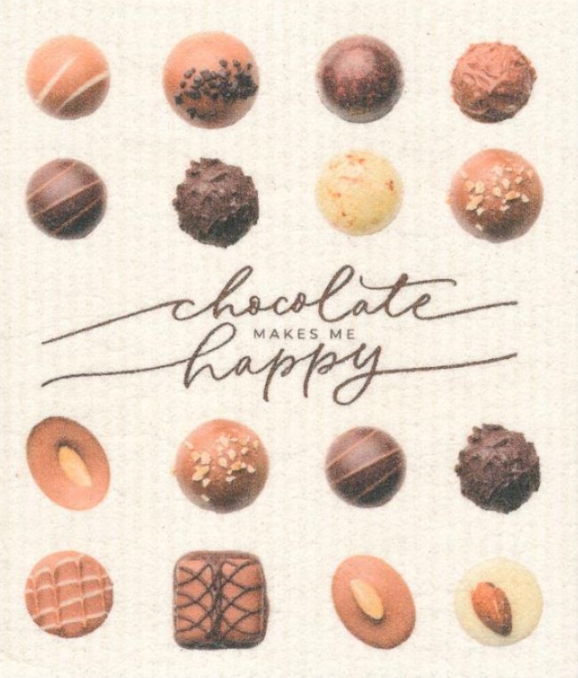 More Joy chocolate-colored Swedish cloth with vibrant sponge material, eco-friendly, 12x12 inches for kitchen cleaning tasks