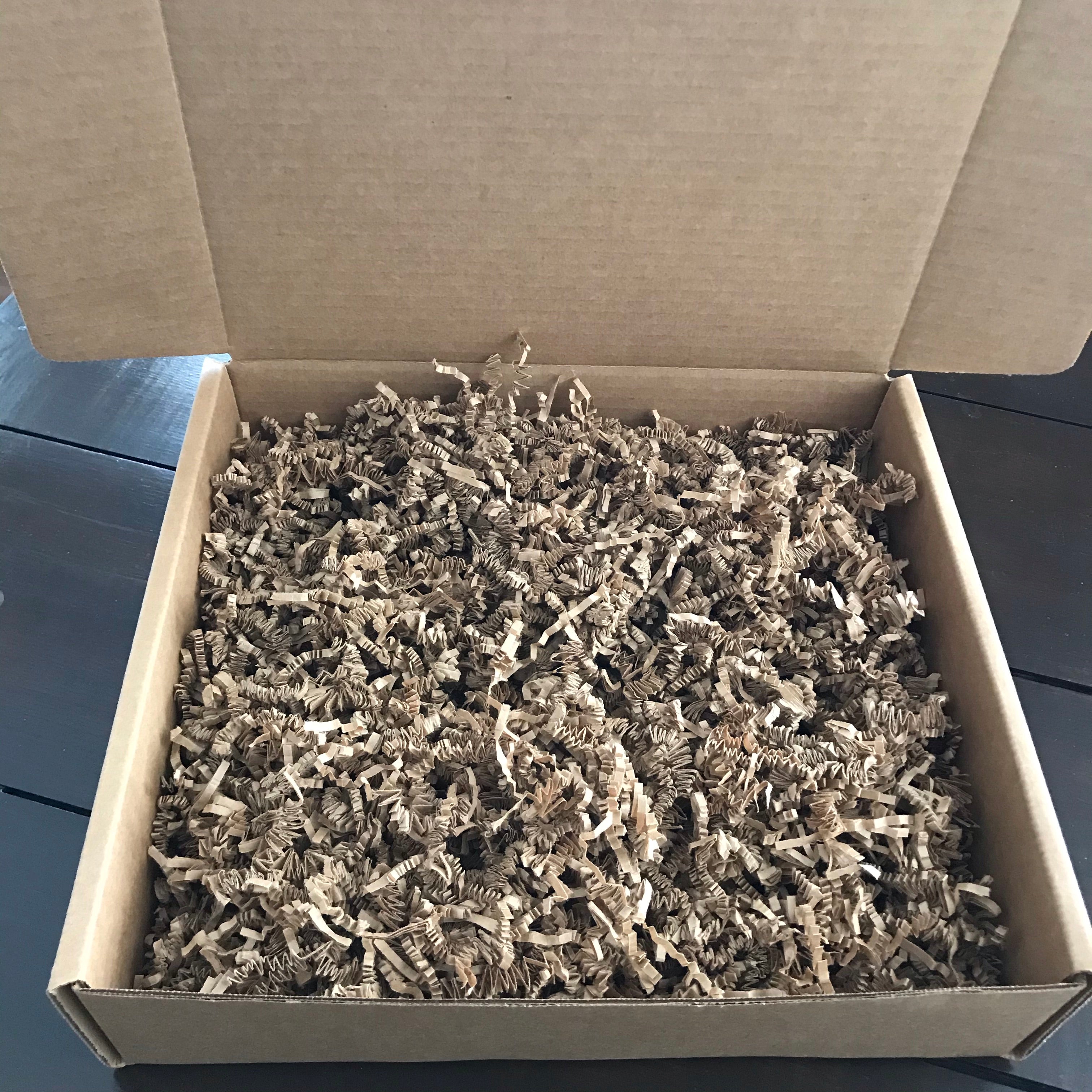 Create Your Own Gift Box by Simply Natural Canada, eco-friendly kraft box with customizable compartments, filled with