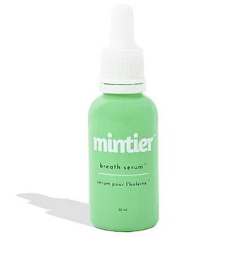Mintier Breath Serum with refreshing mint scent, smooth gel texture, natural ingredients, 15ml bottle for instant freshening