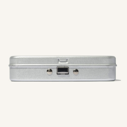 Neutral Leaf Shave Twig and Thorn Razor Travel Case side view with push-button latch
