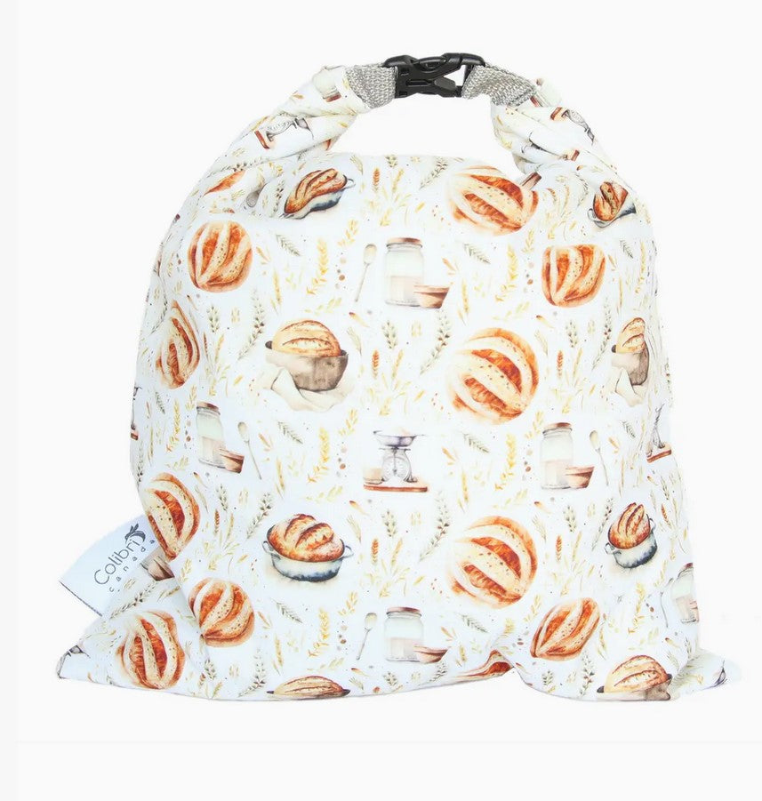 Colibri reusable sourdough bread bag handmade in Canada for fresh bread storage