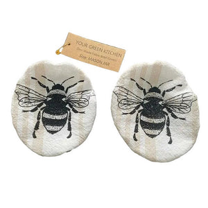 Bee Mason Jar Covers