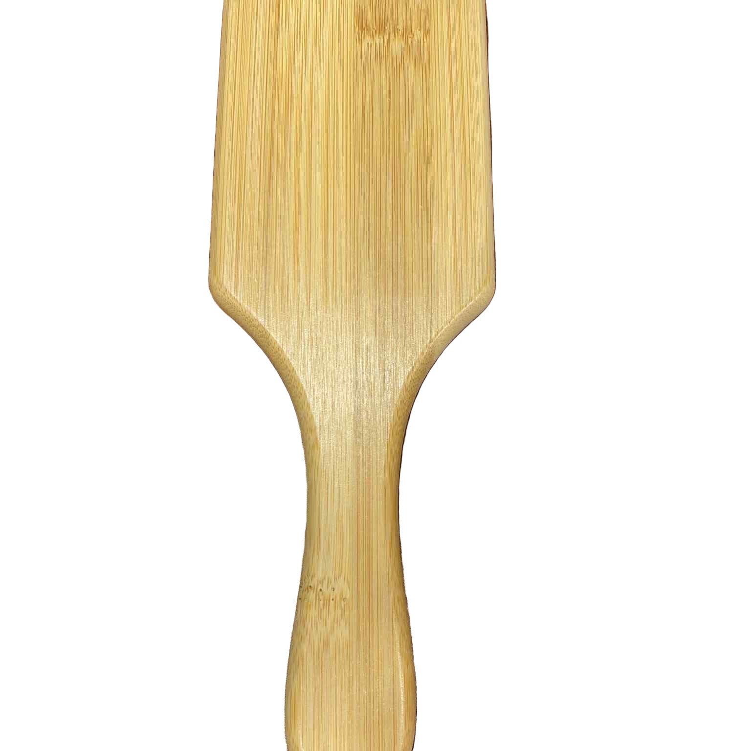 Close-up of the biodegradable bamboo handle’s textured grain and smooth finish highlighting eco-friendly craftsmanship.