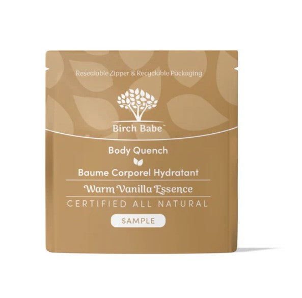 Close-up of the creamy vanilla-scented lotion texture on skin, showcasing smooth application and subtle warm vanilla