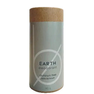 Bottle None Earth Deodorant Stick in cardboard tube, aluminum-free Canadian made natural deodorant
