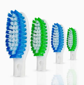 Zerro Toothbrush Replacement Heads 4 Pack - Green/Blue