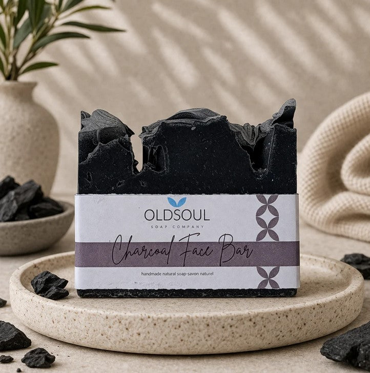 Charcoal Face Bar | Natural Activated Charcoal Soap Canada