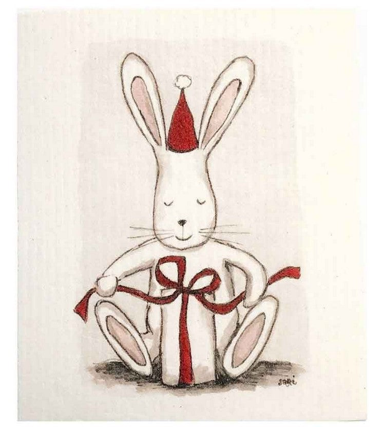 more joy swedish dishcloth bunny gift holiday design