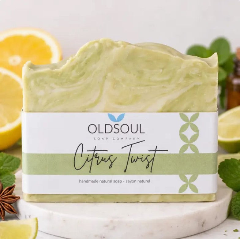 citrus twist artisan soap natural citrus bar handmade Canada