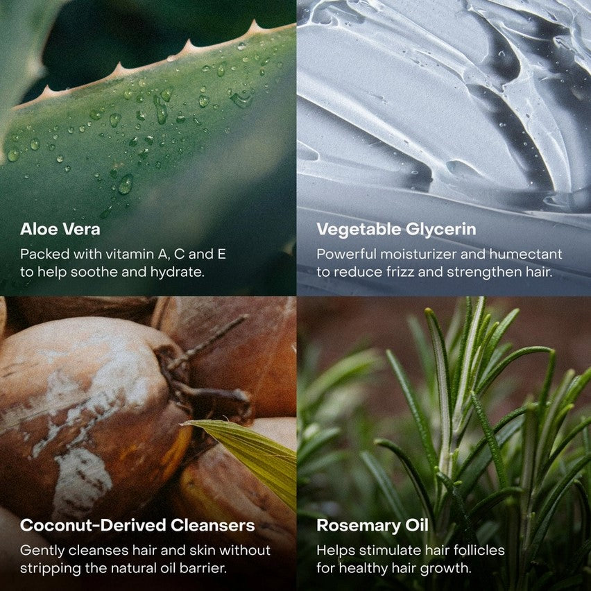 Overhead view of Everist Shampoo Concentrate sample bottle highlighting textured label details and compact size.