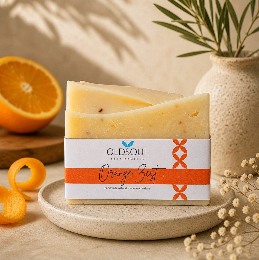 Orange Zest Artisan Soap | Canadian Handmade Vegan Soap