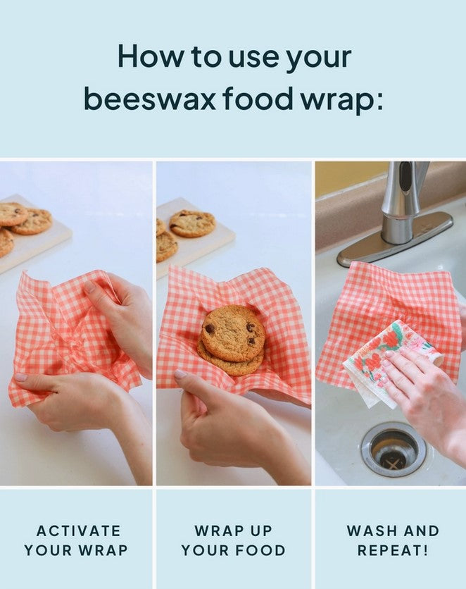 Close-up of pink beeswax wrap edges revealing textured, hand-crafted organic fibers and vibrant color variations on a flat