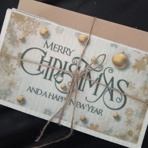 Swedish Dishcloth Holiday Cards - Merry Christmas