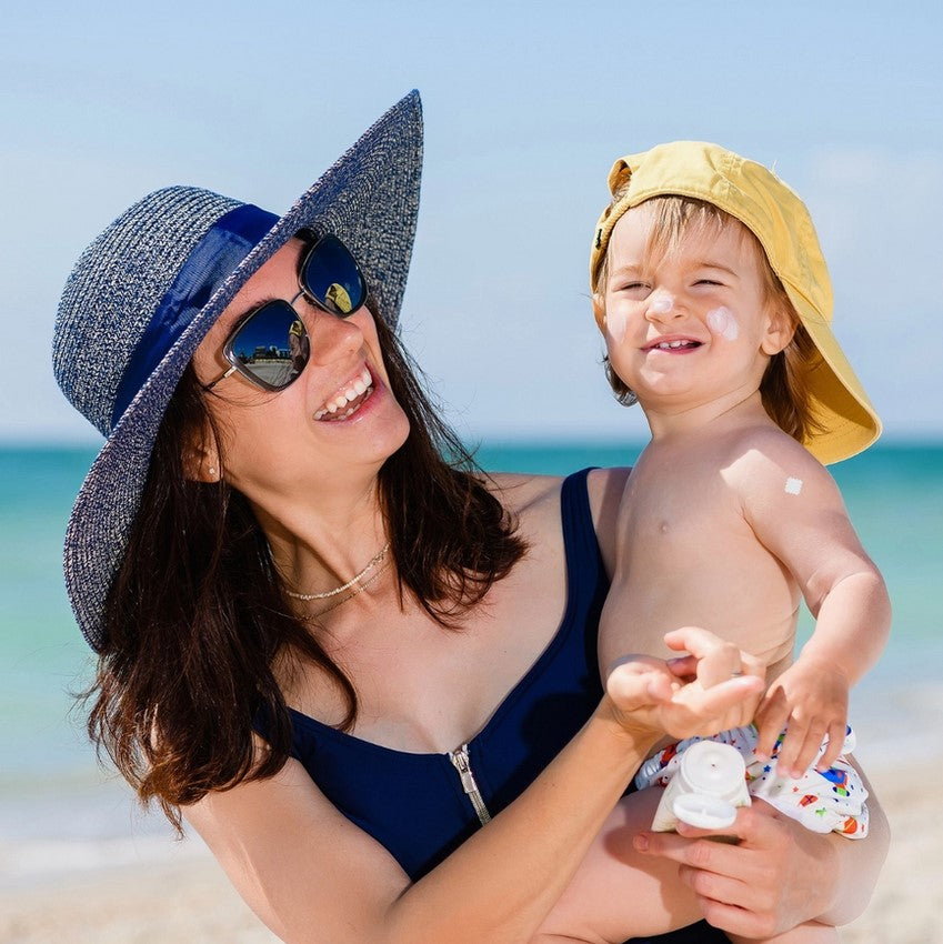 Close-up of NATPAT UV Sensing Sticker showing textured surface and vibrant orange color indicating UV exposure level.