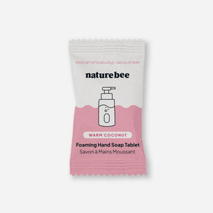 Nature Bee Warm Coconut Foaming Hand Soap Tablets