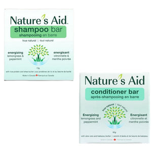 Nature's Aid Shampoo and Conditioner Bar Set - Energizing