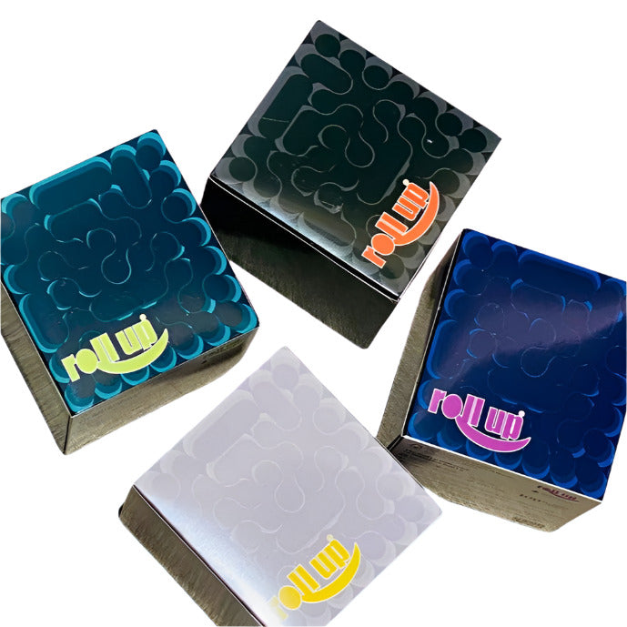 Roll Up Bamboo Facial Tissues in a white 150-sheet roll with textured, eco-friendly bamboo material designed for zero waste