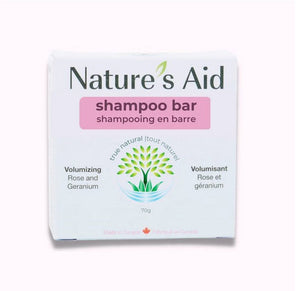 Nature's Aid Shampoo Bar - Volumizing Rose Geranium