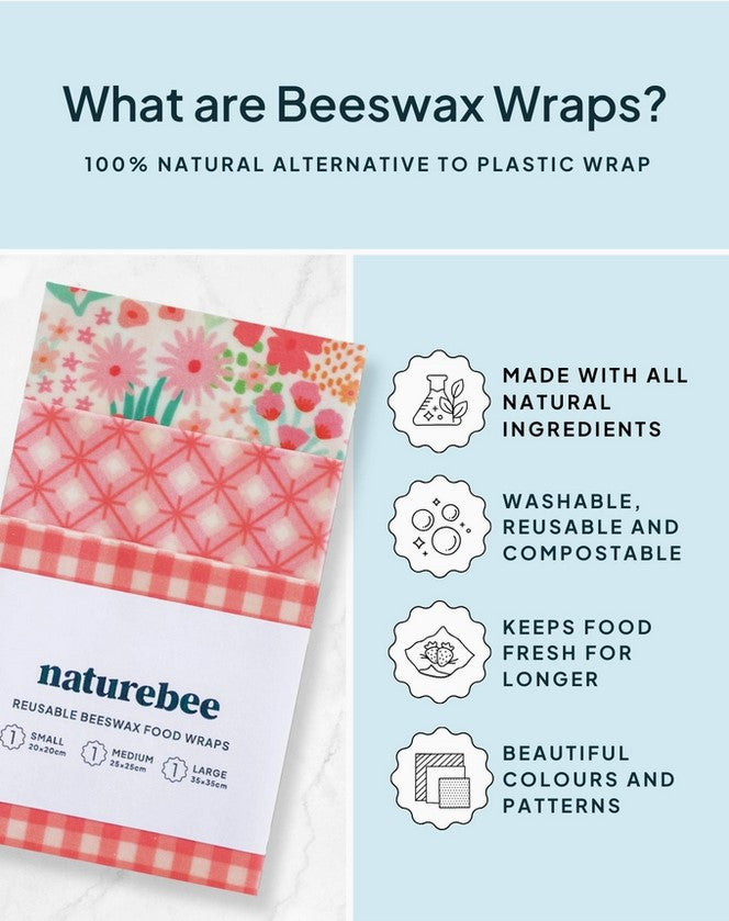 Close-up of vibrant pink beeswax wrap edges with visible textured surface and hand-stitched seams for durability