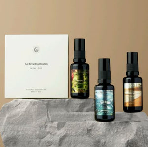 Active Humans Mini Trio Deodorant Collection