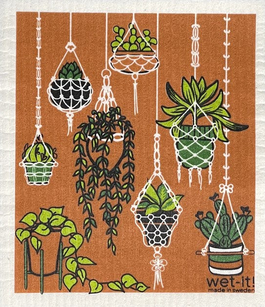 Close-up of the textured, woven surface and vibrant blue color of Wet It! Swedish Cloths, highlighting durability and