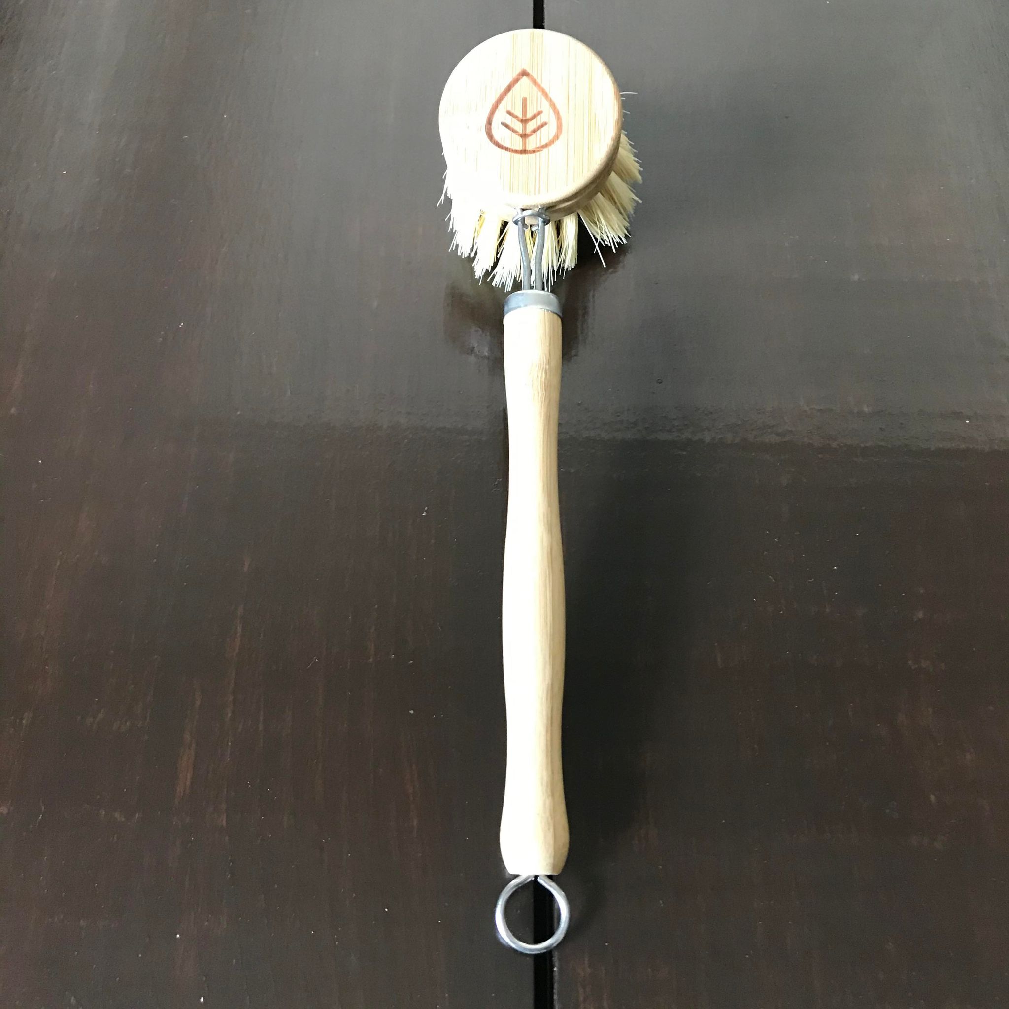 Close-up of the sisal bristles highlighting their coarse texture and tightly packed arrangement for effective scrubbing.