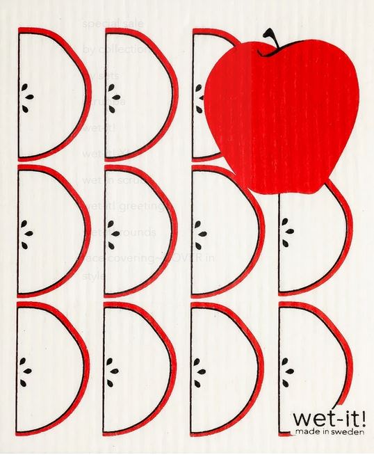 Close-up of the vibrant, woven texture of Wet It! Swedish Cloth with visible grid pattern and soft fibers in natural daylight